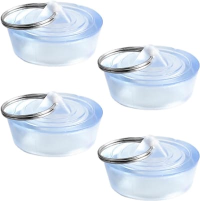 Wastafel Stopper - Douchegoot Stop - Lekken Voorkomen - Universeel Passend - 4 Stuks - Transparant