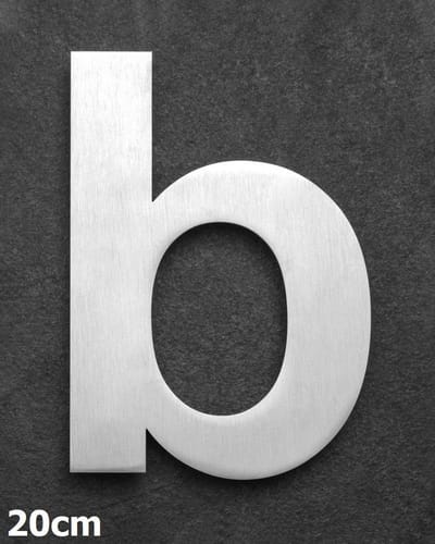 Xaptovi Huisnummer Letter b Materiaal: RVS - Hoogte: 20cm - Kleur: RVS