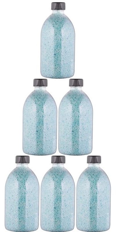 Badkaviaar Hamam - 400 gram - Fles met zwarte dop - set van 6 stuks - bad parels voor in bad