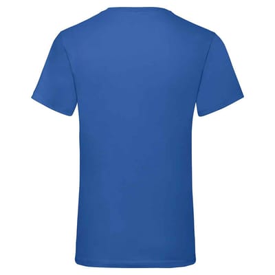 Fruit of the Loom Unisex Adult Waardevol V Hals T-shirt (Koningsblauw)
