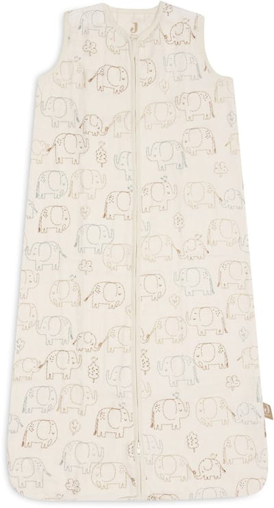 Jollein Slaapzak Baby Mouwloos 70cm - Hydrofiel - Elephant Tales