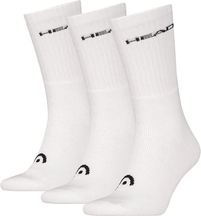 HEAD unisex 3P sokken training wit