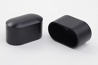 Stoelpootdoppen - Vloerbeschermers - Meubels Beschermen - Voor Alle Vloeren - 38 x 20 mm - Zwart