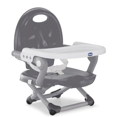 Rehausseur de chaise - CHICCO - Pocket Snack - Compact - Transportable - Dark grey