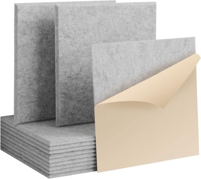 Lexium Geluidsdempende panelen - Akoestische Schuimmatten - Geluid Absorber - Echoreductie - voor Opnamestudio's en Thuisstudio's - Akoestisch Studioschuim - Geluidsdemping panelen - Wedge Tiles -