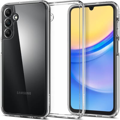 Spigen Ultra Hybrid Hoesje Geschikt voor Samsung Galaxy A15 - Back Cover met Air Cushion - Transparant