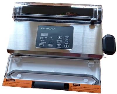 Wartmann Vacuumsealer Elite 1506EL Met Waterslot, Rolhouder en 100 Marmelot Vacuumzakken