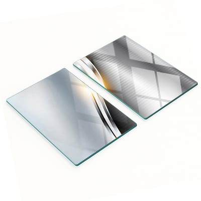 Geharde multifunctionele decoratieve glazen platen met textuur, 2x40x52 cm