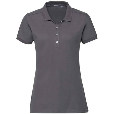 Russell Dames/Dames Piqué Stretch Poloshirt (Konvooi Grijs)