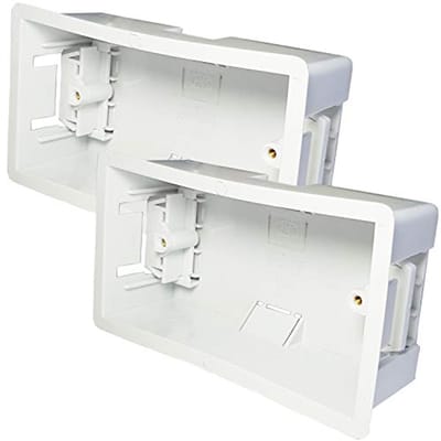 Diepe Gipsplaat Back Box - Dubbel Flush/Uitsparing Gemonteerd Pattress voor Stud en Gipsplaat