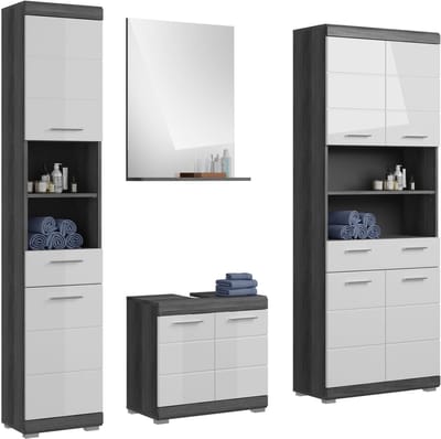 xonox.home Badkamermeubel Scout rookzilver imitatie 186x191x34 cm