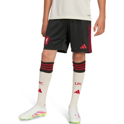 Adidas Liverpool Fc 25/26 Away Shorts Korte Broeken Kinder - Zwart - Maat 147 - 152 CM - Mesh/Synthetisch