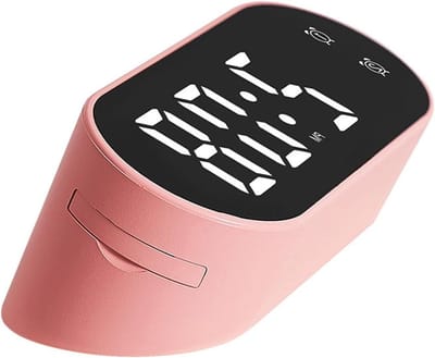 Digitale Wekker - Tafelklok Alarm - Wakker Worden - Dubbel Alarm Snooze - 104x42x42mm - Roze