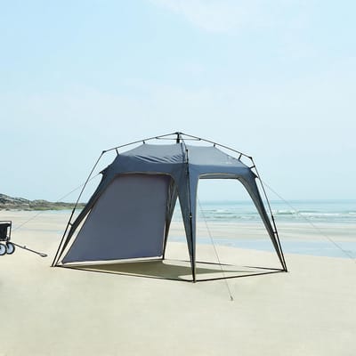 Pop-up Partytent met LED Verlichting en Zonnepaneel - Waterafstotend Inklapbaar Tuinpaviljoen