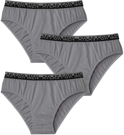 ATLAS FOR MEN - Set van 3 comfortabele slips - Heren - Verkrijgbaar in grote maten - L