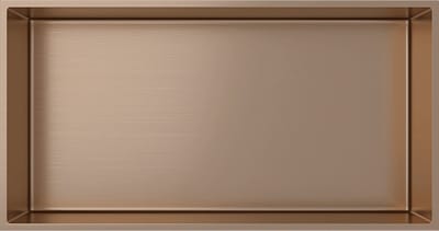 ALONI inbouwnis – 30x60x10 cm – geborsteld koper