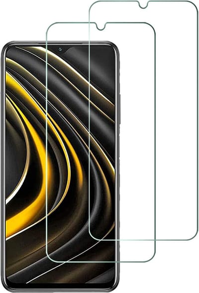 Screenprotector Glas - Tempered Glass Screen Protector Geschikt voor: Xiaomi Poco M3 / Redmi 9T - 2x