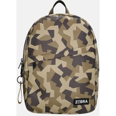 Zebra Max Rugzak - Schooltas - A4-formaat - Praktische Indeling - Flessenhouder - Kinderrugzak/rugtas - Camouflage