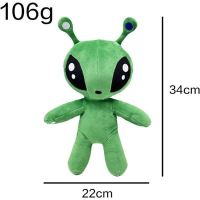 34Cm Nieuwe Aftonsparv Groene Buitenaardse Plus Buitenaardse Pop Knuffel Pluche Speelgoed Omringende Kamerdecoraties Voor Verjaardagscadeaus Voor Kinderen 34cm green