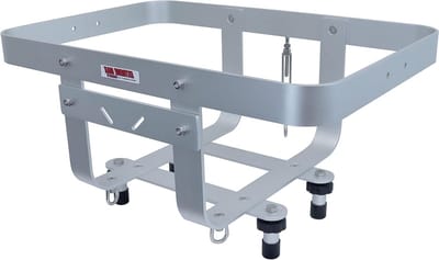 PWC Cargo Rack - Koelhouder Vrachtrek - Watersport Opslag - Verstelbare Voetpads - 48-54 Liter Koelers - Zilver