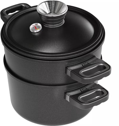 AMT Gastroguss stoompan 24 cm - 14 cm hoog - inductie