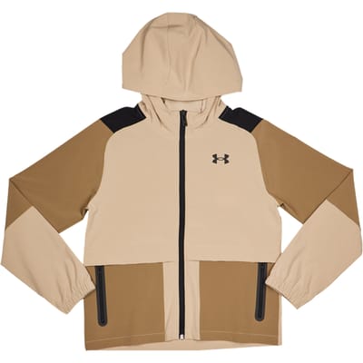Under Armour Unstoppable Wvn Trainingspakken Kinder - Beige - Maat 149 - 160 CM - Poly Woven