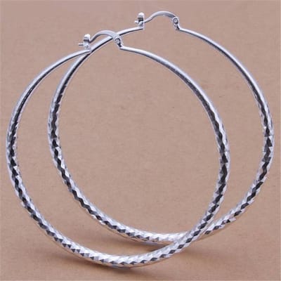 mode mooie topkwaliteit bedel 7CM kleur Oorbel grote cirkel vrouwen dame Sieraden gratis verzending leuk cadeau bruiloft E289 gray
