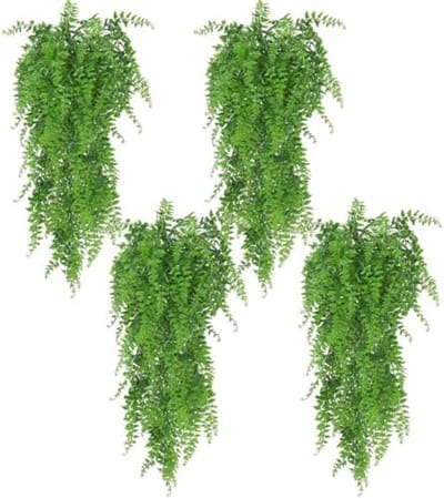 PromoHome Kunstmatige Hangplanten Klimop Set - 4 Stuks Nep Klimop Ranken 85cm Binnen Buiten Decoratie Groene Bladeren voor Woonkamer, Keuken, Balkon, Tuin, Slaapkamer Decor