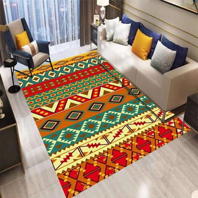 Bohemia Perzisch Scandinavisch Vloerkleed Groot, Tapijtkleed voor Woonkamer Slaapkamer Bank Deurmat Keukendecoratie, Kinderen Antislip Vloermat 80*120cm
