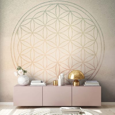 Fotobehang FlowerOfLife2 DD117580 A.S. Création Atelier 47 | Goedkoop fotobehang