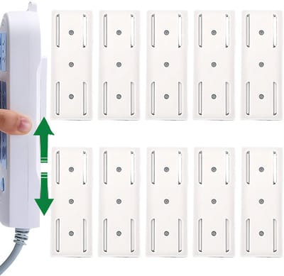 Dailygoods - 10 Stuks Zelfklevende Wandbevestigingen voor Kabels