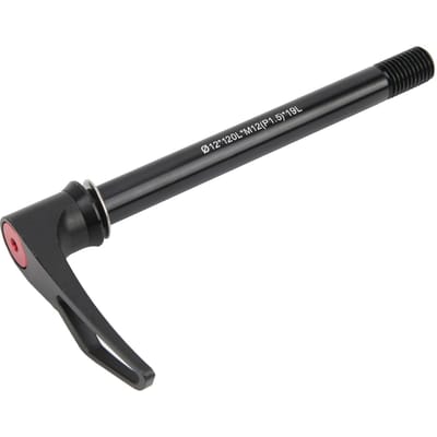 ZTTO Axe de moyeu avant pour vélo de route Axe de moyeu traversant pour VTT Alliage d'aluminium Libération rapide 12x120LxM12(P1.5)x19L gray
