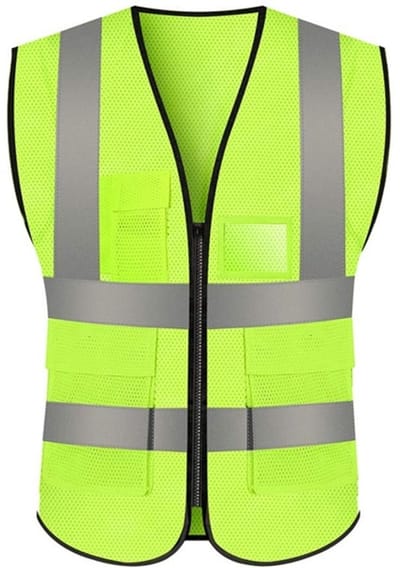 Allecto - Geel Xl mesh veiligheidsvest - Hoge zichtbaarheid