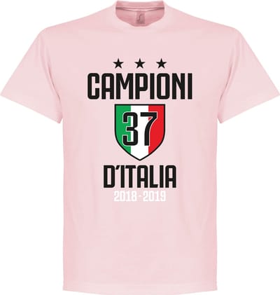 Campioni D'Italia 37 T-Shirt - Roze - M