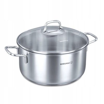 Korkmaz Perla RVS Pan 2,3L - Hoogwairdge Kwaliteit