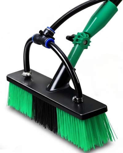 AHD® Telescopische Wasborstel - Telescopische Raamwisser - Uitschuifbare Wasborstel - Groen - 105cm x 14cm x 12cm