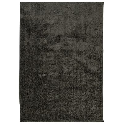 vidaXL Vloerkleed ISTAN hoogpolig glanzend 140x200 cm antracietkleurig