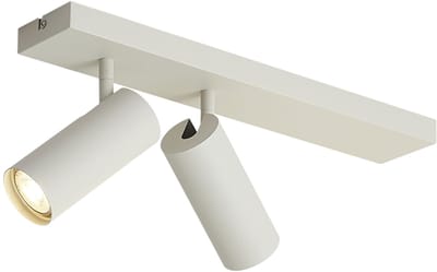 QAZQA renna - Moderne Plafondspot | Spotje | Opbouwspot - 2 lichts - L 45 cm - Beige - Woonkamer
