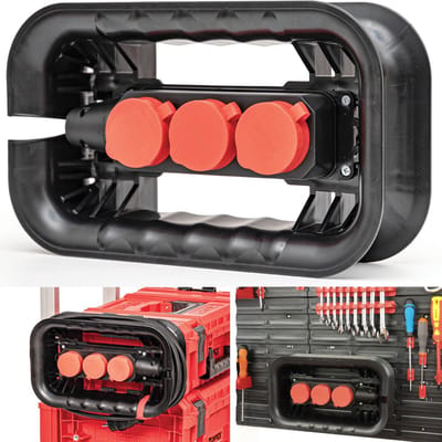 Dailygoods- Kabelhaspel Professioneel - Kabelhaspel voor Buiten - Verlengsnoer - Kabelbox - Kabelrolhouder - Hoogwaardige Duurzaamheid - Kabelrol