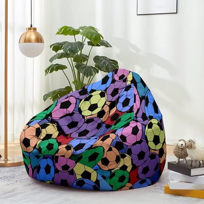 Zitzakhoes - Opbergzak - Ontspannen Zitten - Wasbare Cover - 70 x 80 cm - Multicolor