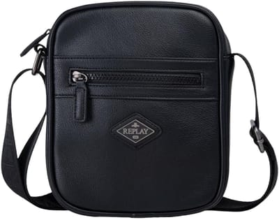 REPLAY schoudertas Reporter Bag Black zwart