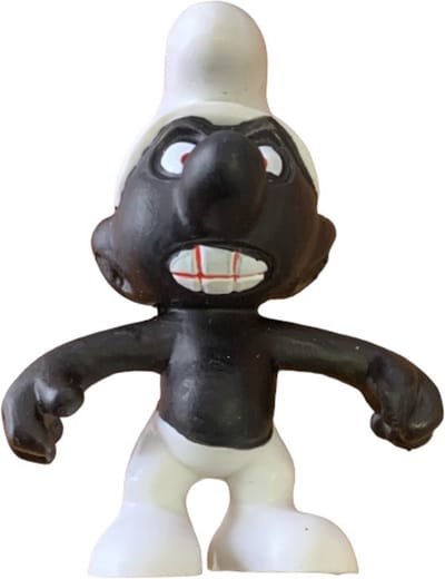 De zwarte smurf - Boze smurf - Bekend van de stripreeks - Schleich - 5,5 cm