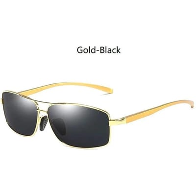 Stijlvolle Metalen Zonnebril voor Mannen Rij Zonnebril Aluminium Magnesium Frame Mannen Vintage Man Bril - Anti-reflectie UV400