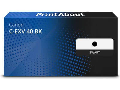 PrintAbout huismerk Toner C-EXV 40 BK Zwart Geschikt voor Canon