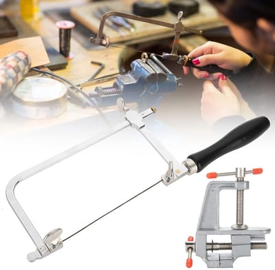 Allecto - Juweliers Zaagframe - Sieraden maken - Handzaam en stevig - Goud - Juwelierszaagset - Perfect voor DIY projecten - Inclusief 12 zaagbladen