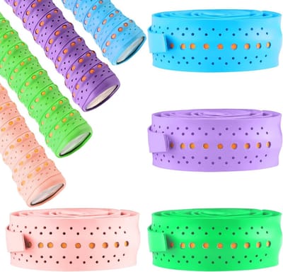 4 Stuks Zelfklevende Badminton Grip Bands voor Tennis, Squash en Racket Sporten - Ideaal voor Verbeterde Grip en Comfort
