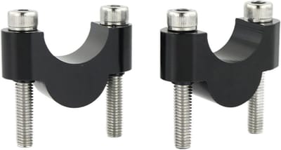 Stuurverhoger Motorfiets - Stuurverhoger Klem - Aanpassen Motor - Geanodiseerde Afwerking - 20mm Hoogte - Zwart