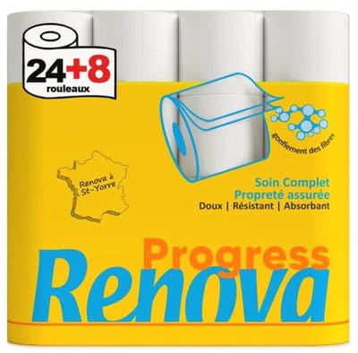 Toiletpapier 2-laags Wit - 32 Rollen, Zacht en Duurzaam