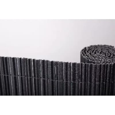 Nortene Tuinscherm Surfcane - Pvc - Zwart - 100x300cm