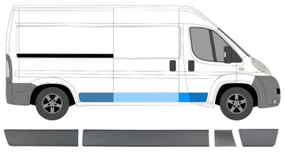Sierlijsten set voor Fiat Ducato 2006-2018 / Rechts